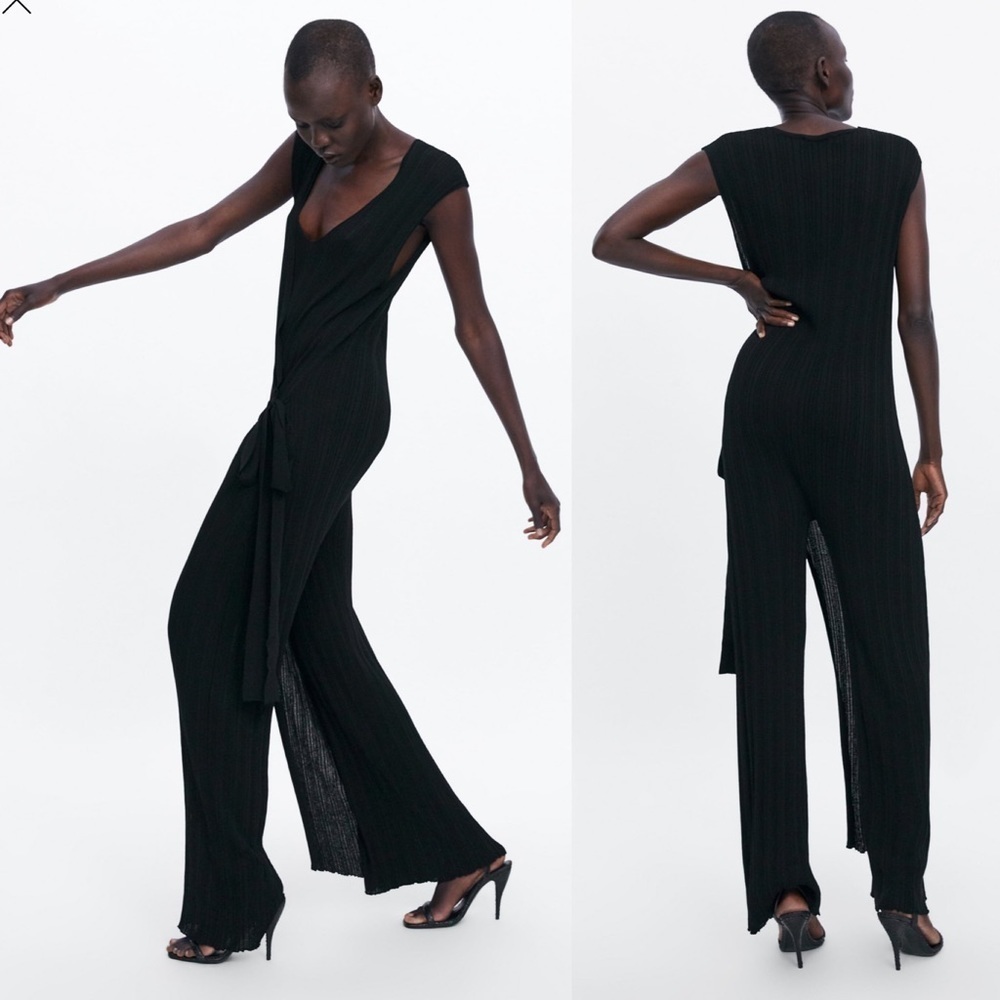 ZARA Tied Wrap Jumpsuit